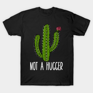 Not a Hugger Funny Cactus Introvert T-Shirt